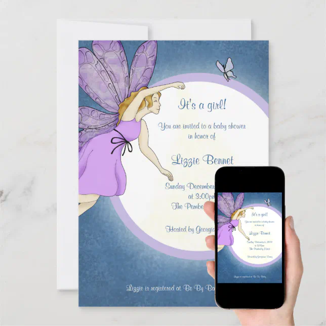 Fairy Baby Shower invitation | Zazzle
