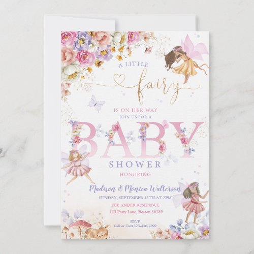 Fairy Baby Shower Invitation