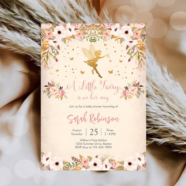 Fairy Baby Shower Invitation (Creator Uploaded)
