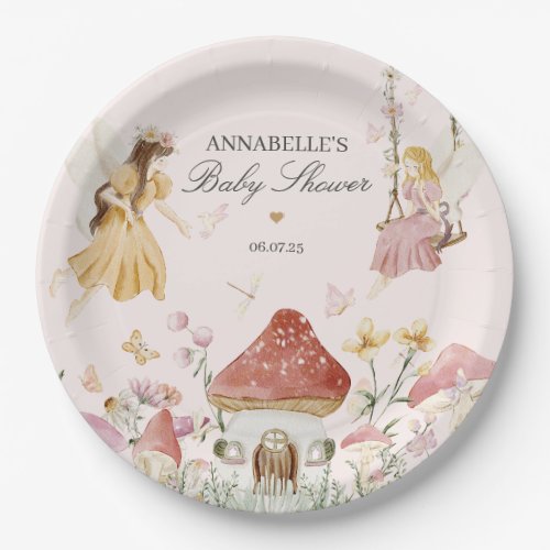 Fairy Baby Shower Party Table Decor Paper Plates