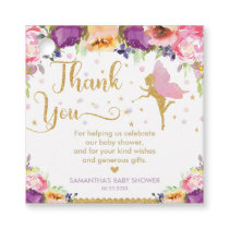 Fairy Baby Shower Pink Purple Floral Thank You Favor Tags Fairy Baby Shower Pink Purple Floral Thank You Favor Tags