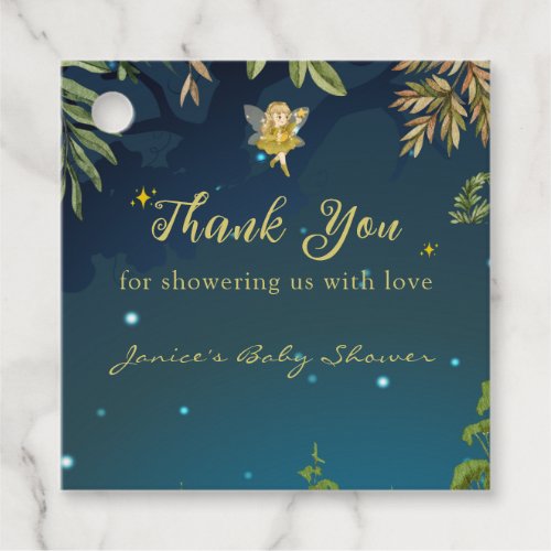 Fairy Baby Shower Thank You Enchanted Forest Favor Tags