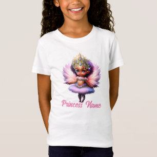 Fairy ballerina princess pink flutter wings girly T-Shirt