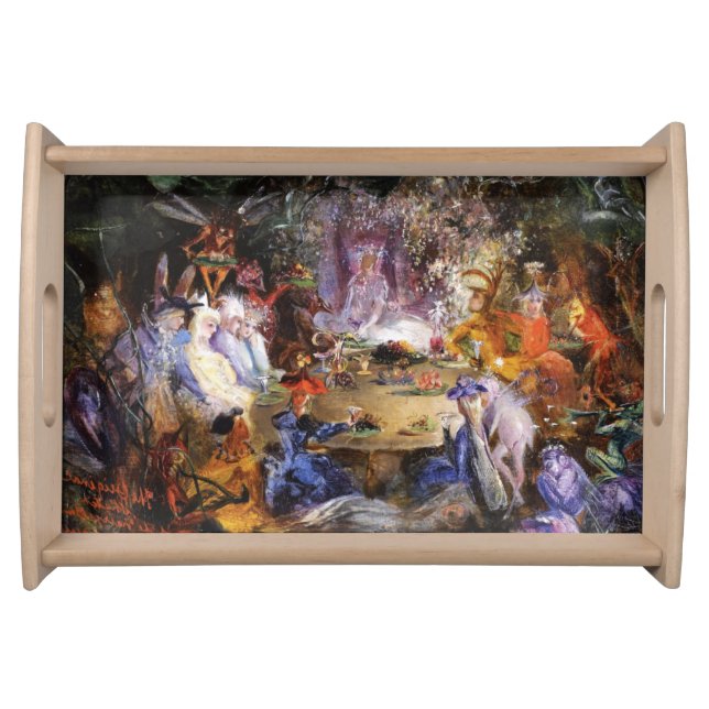 FAIRY BANQUET Wood Fairies  Serving Tray (Front)