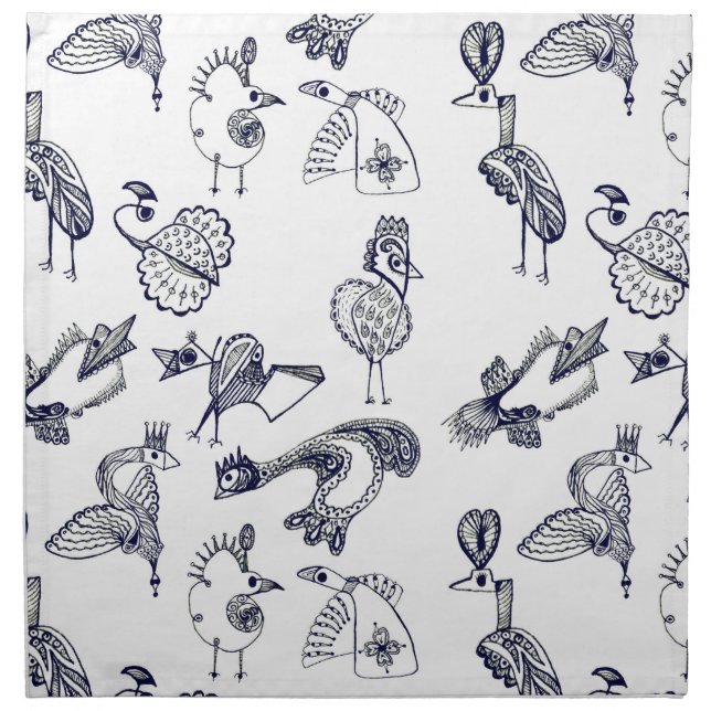 Fairy birds cloth napkin (Front)
