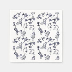 Fairy birds napkins