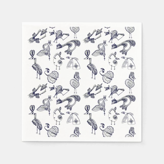 Fairy birds napkins (Front)