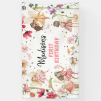 Enchanted Fairy Party Supplies- Floral and Metallic Gold Forest