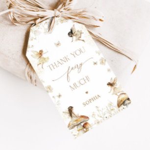 Fairy Birthday Boho Thank You Gift Tags
