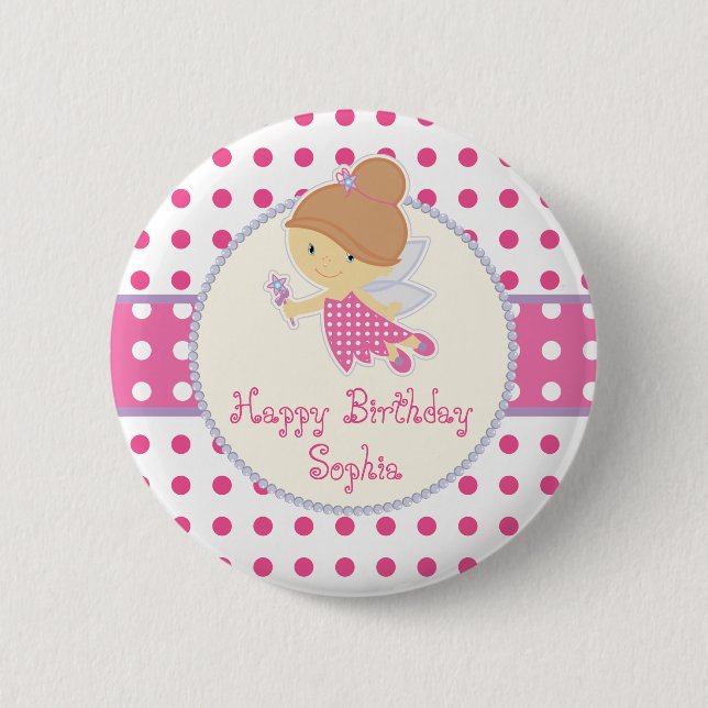 Fairy Birthday Button (Front)