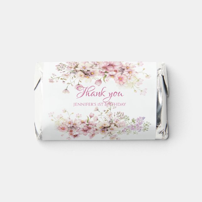 Fairy Birthday Candy Favor Thank You (Front)