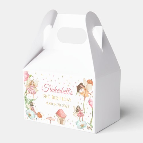 Fairy Birthday Favor Box Gable Box Magical