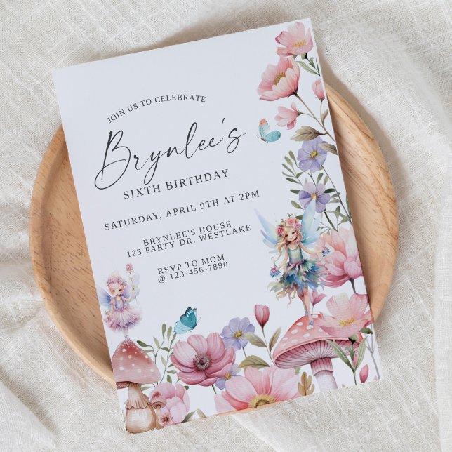Fairy Birthday, Garden Party, Enchanted, Whimsical Invitation (Creator Uploaded)