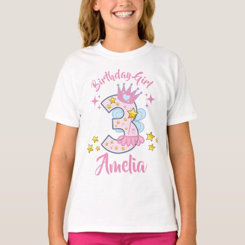 fairy Birthday Girl Third  T_Shirt