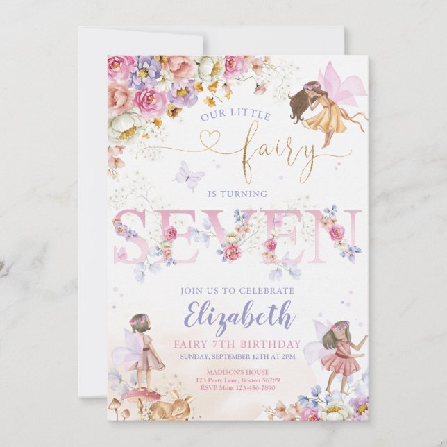 Fairy Birthday Invitation (Front)