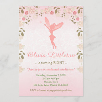 Fairy Birthday Invitation - Enchanted Fairy Garden
