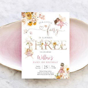 Fairy Birthday Invitation Girl