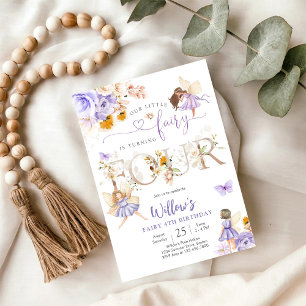 Fairy Birthday Invitation Girl