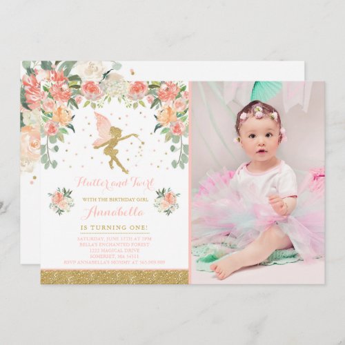 Fairy Birthday Invitation Whimsical Magical Party