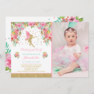 Fairy Birthday Invitation Whimsical Magical Party