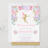 Fairy Birthday Invitation Whimsical Magical Party (Front)