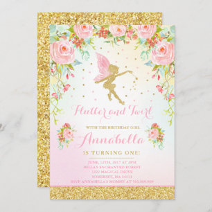 Fairy Birthday Invitation Whimsical Magical Party
