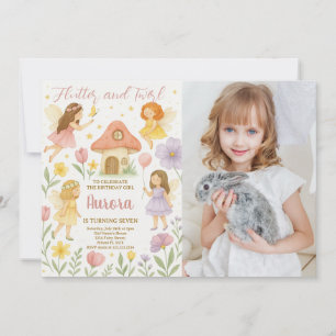 Fairy Birthday Invitation with photo