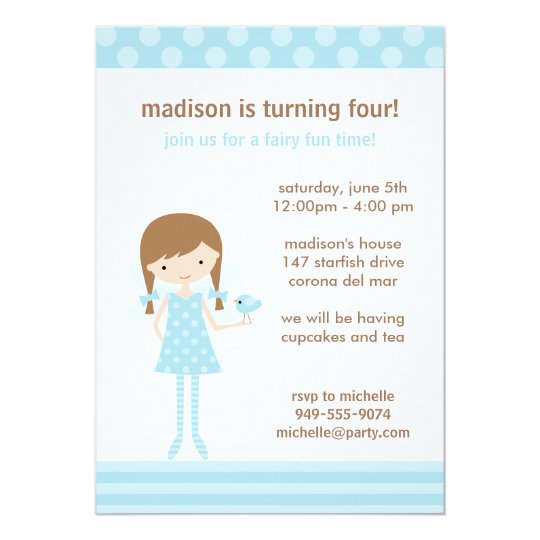 Fairy Birthday Party Invitation