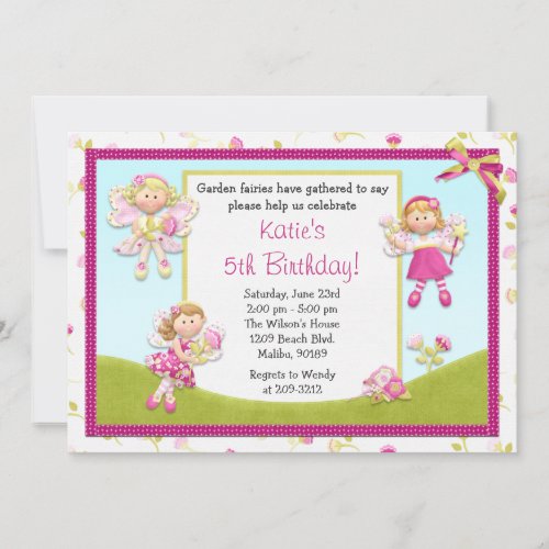 Fairy Birthday Party Invitation