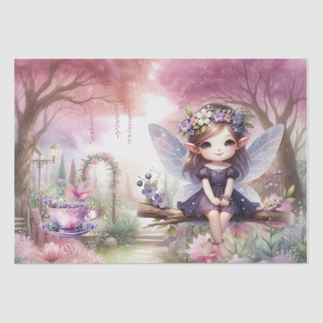  Fairy Birthday Party Tissue Paper (Front)