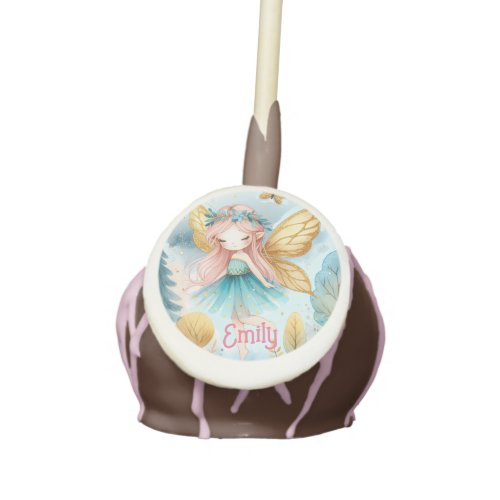 Fairy Birthday Teal Gold Pink Princess Fairytale Cake Pops