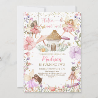 Fairy Birthday Whimsical Princess Fairy Birthday Invitation