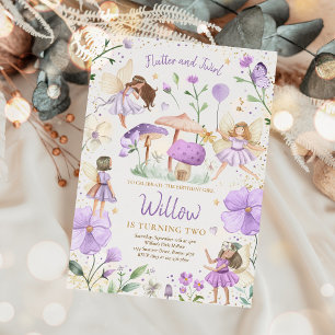 Fairy Birthday Whimsical Princess Fairy Birthday Invitation
