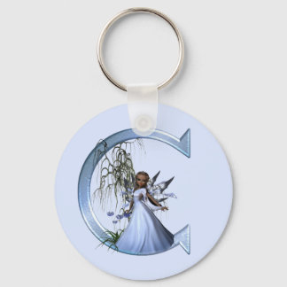 Fairy Blue Monogram C Keychain