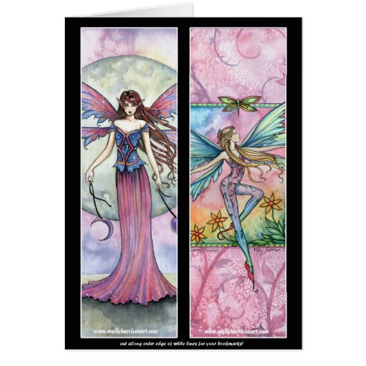 Fairy Bookmarks Card by Molly Harrison (Front)