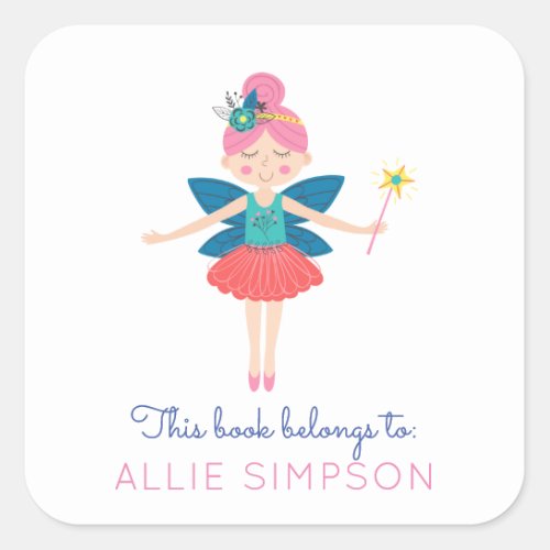 Fairy Bookplate Sticker