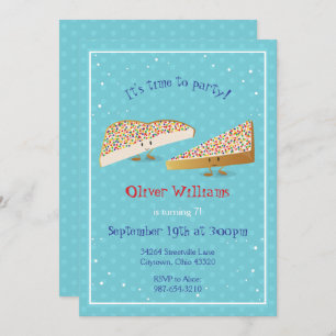 Fairy Bread characters Birthday Invitation