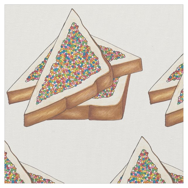 Fairy Bread Hundreds and Thousands Australian Food Fabric (Close Up)