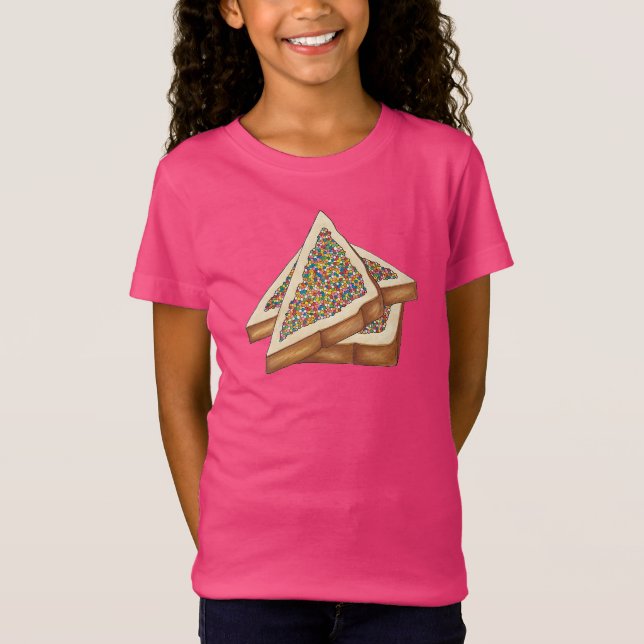 Fairy Bread Hundreds and Thousands Australian Food T-Shirt (Front)