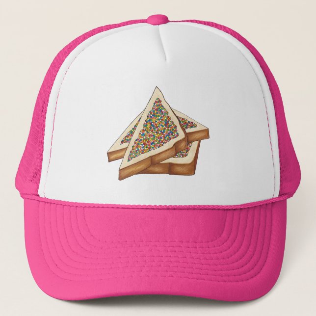Fairy Bread Hundreds and Thousands Australian Food Trucker Hat (Front)