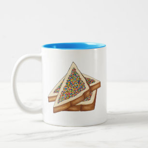 Fairy Bread Hundreds and Thousands Australian Food Two-Tone Coffee Mug