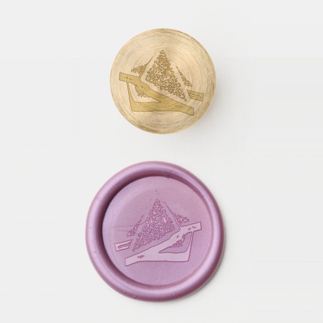 Fairy Bread Hundreds and Thousands Australian Food Wax Seal Stamp (Stamped)