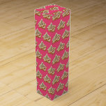 Fairy Bread Hundreds and Thousands Australian Food Wine Box<br><div class="desc">Design features an original food-themed marker illustration of fairy bread, a snack comprised of triangles of toasted white bread with butter and hundreds and thousands (nonpareil style rainbow sprinkles). This simple treat is a staple at children's birthday parties in Australia and New Zealand. Ideal for a birthday party or other...</div>