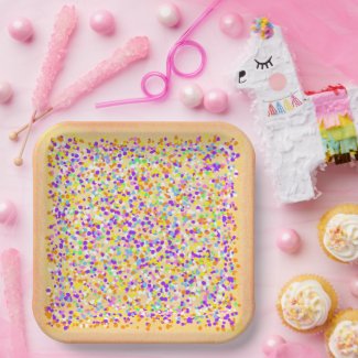 Fairy Bread Paper Plates