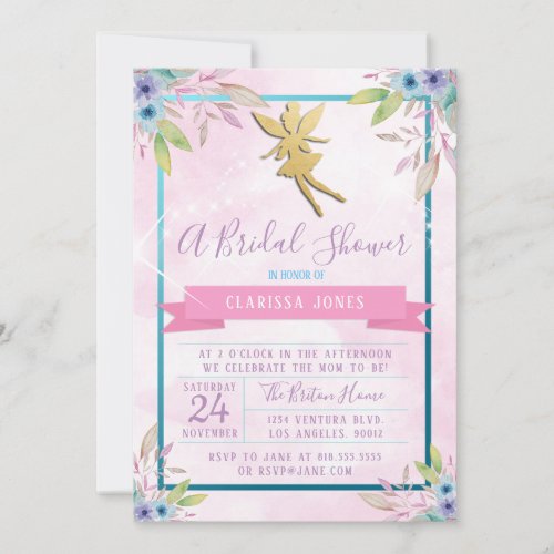 Fairy Bridal Shower Invitation
