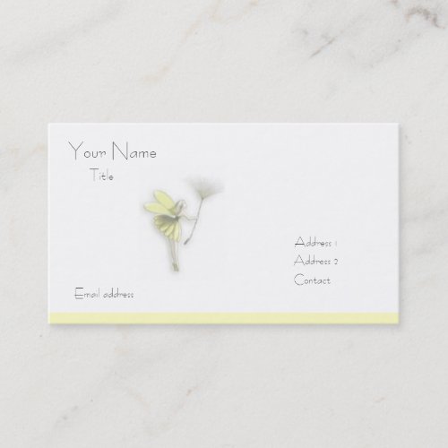 fairy business card