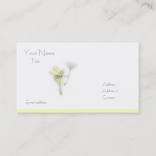 Customizable fairy business card