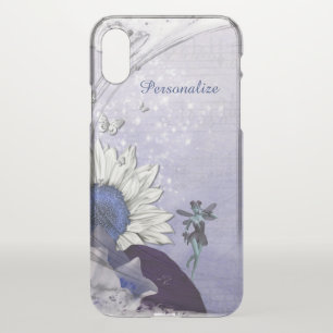 Fairy & Butterflies with Sunflower Personalize iPhone XS Case
