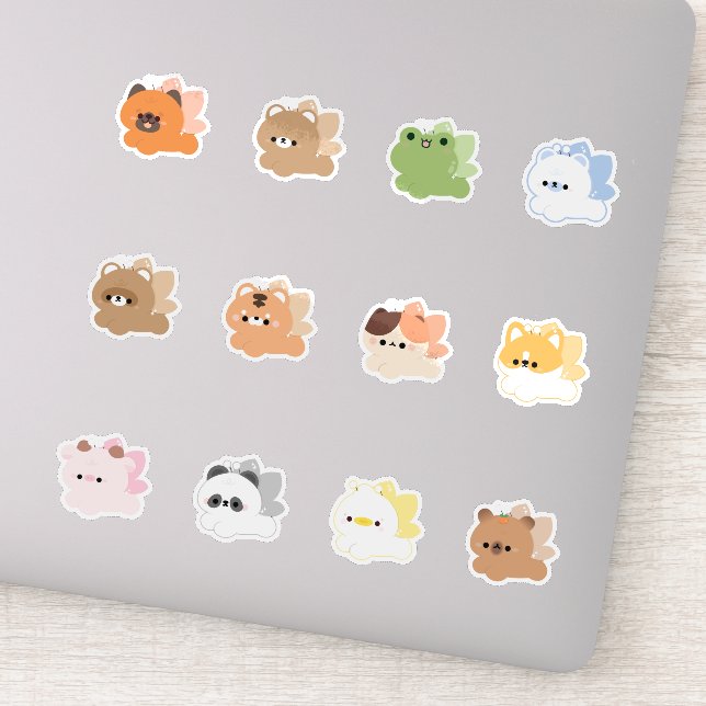 Fairy butterfly animals sticker (Detail)