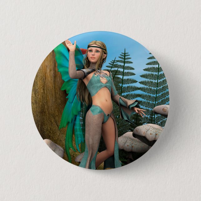 Fairy Butterfly Button (Front)
